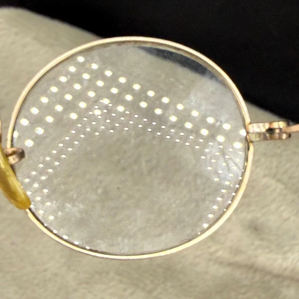 Vintage Estate Wire Frame Glasses Gold 1/10 12K GF Round Engraved